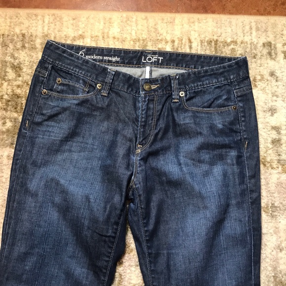 Ann Taylor LOFT straight JEANS - Picture 4 of 5